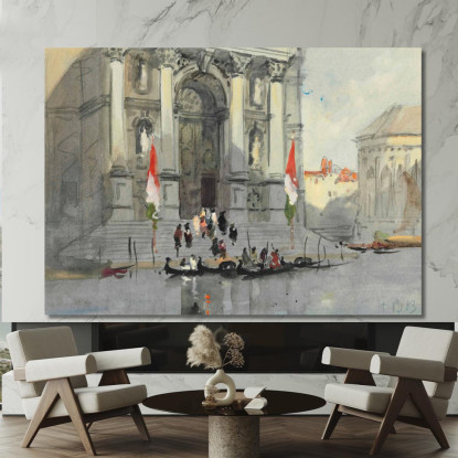 Santa Maria Della Salute Venezia Hercules Brabazon Brabazon hbb52 quadro stampato su tela