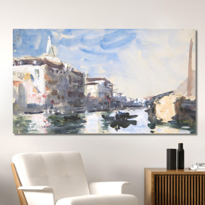 Scena Sul Canal Grande Venezia Hercules Brabazon Brabazon hbb53 quadro stampato su tela