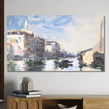 Scena Sul Canal Grande Venezia Hercules Brabazon Brabazon hbb53 quadro stampato su tela