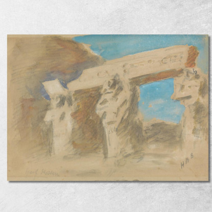 Tempio Di Gerf Hussein Hercules Brabazon Brabazon hbb60 quadro stampato su tela