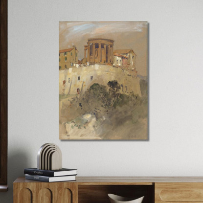 Tempio Di Vesta A Tivoli Hercules Brabazon Brabazon hbb61 quadro stampato su tela