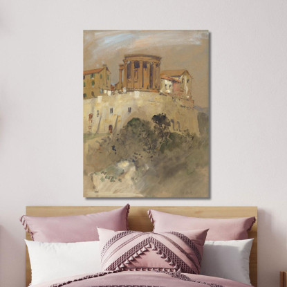 Tempio Di Vesta A Tivoli Hercules Brabazon Brabazon hbb61 quadro stampato su tela
