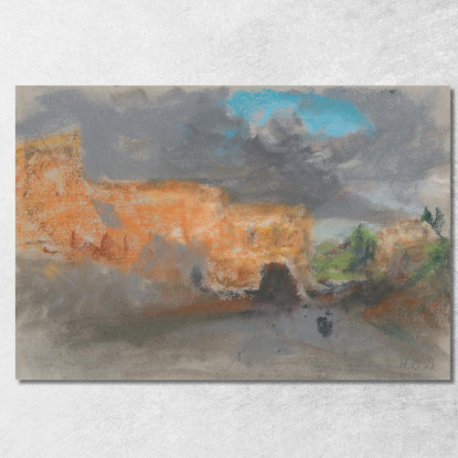 Il Colosseo A Roma Hercules Brabazon Brabazon hbb63 quadro stampato su tela