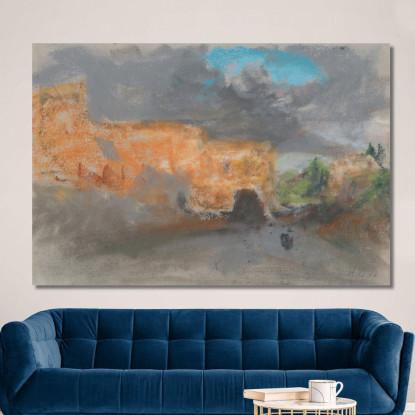 Il Colosseo A Roma Hercules Brabazon Brabazon hbb63 quadro stampato su tela