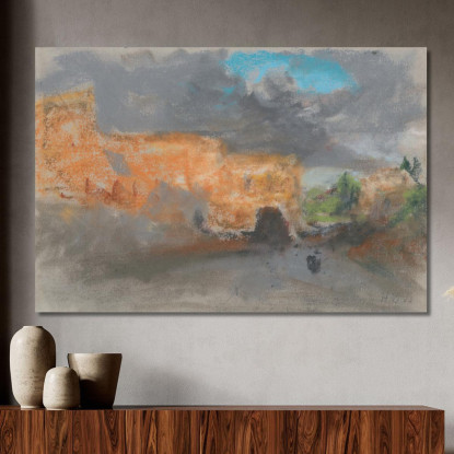 Il Colosseo A Roma Hercules Brabazon Brabazon hbb63 quadro stampato su tela