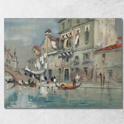 La Casa Di Tintoretto Venezia Hercules Brabazon Brabazon hbb64 quadro stampato su tela