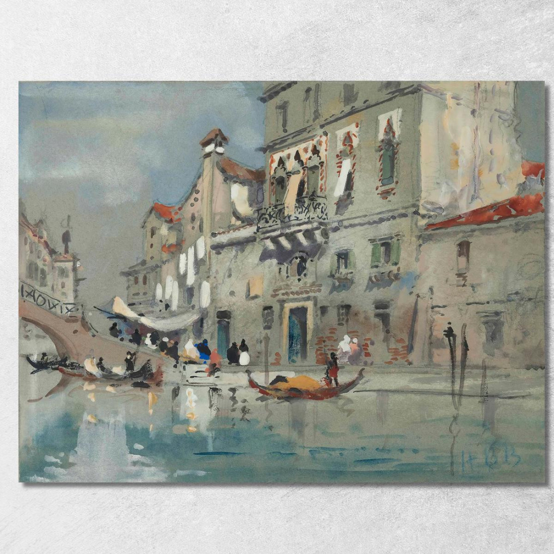 La Casa Di Tintoretto Venezia Hercules Brabazon Brabazon hbb64 quadro stampato su tela