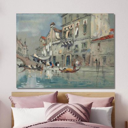 La Casa Di Tintoretto Venezia Hercules Brabazon Brabazon hbb64 quadro stampato su tela