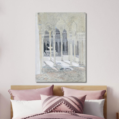 Il Cortile Del Leone Alhambra Granada Spagna Hercules Brabazon Brabazon hbb65 quadro stampato su tela