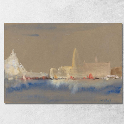 La Salute E Il Palazzo Ducale Dal Bacino Di San Marco Hercules Brabazon Brabazon hbb66 quadro stampato su tela