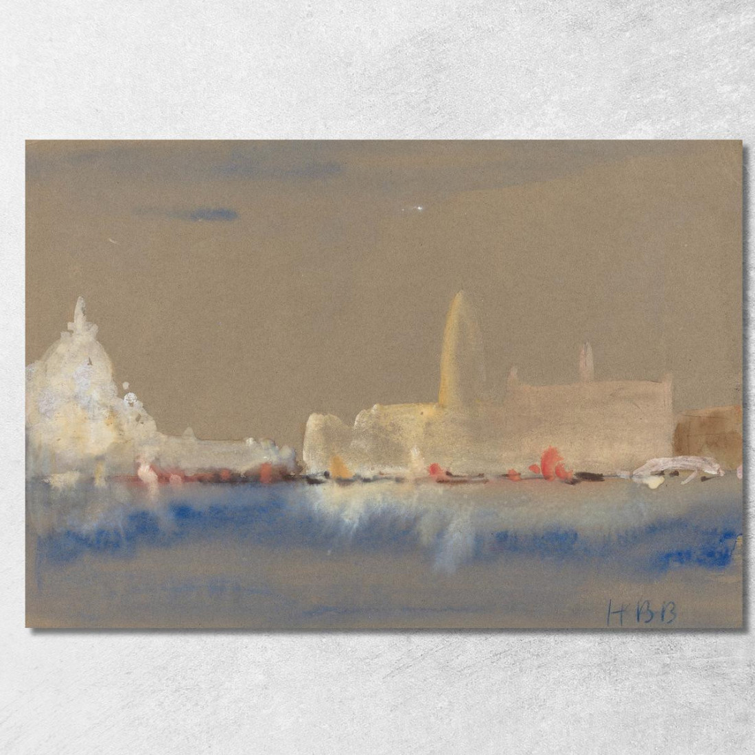 La Salute E Il Palazzo Ducale Dal Bacino Di San Marco Hercules Brabazon Brabazon hbb66 quadro stampato su tela