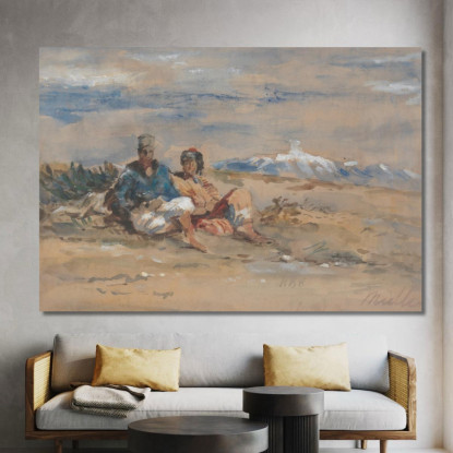 Due Figure Hercules Brabazon Brabazon hbb67 quadro stampato su tela