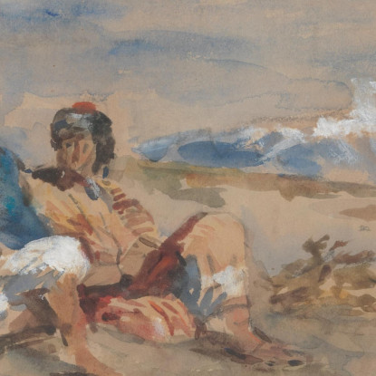 Due Figure Hercules Brabazon Brabazon hbb67 quadro stampato su tela