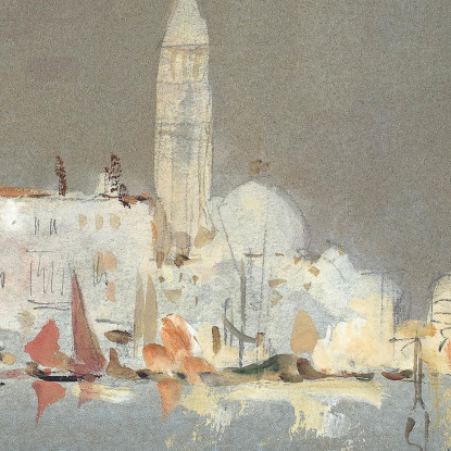 Capriccio Veneziano Con Un Campanile Hercules Brabazon Brabazon hbb69 quadro stampato su tela