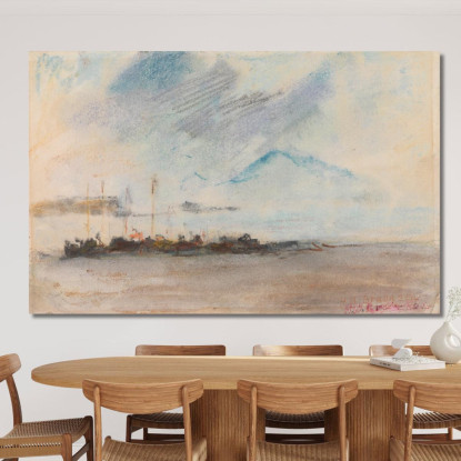 Vesuvio Hercules Brabazon Brabazon hbb75 quadro stampato su tela