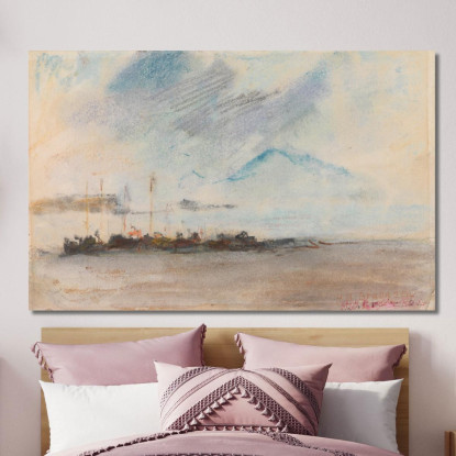 Vesuvio Hercules Brabazon Brabazon hbb75 quadro stampato su tela