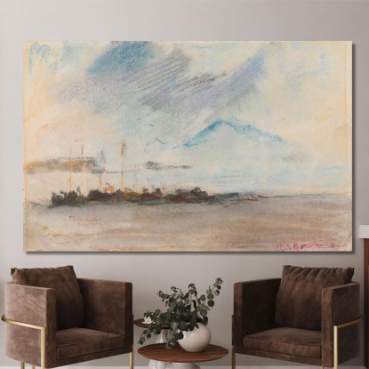 Vesuvio Hercules Brabazon Brabazon hbb75 quadro stampato su tela