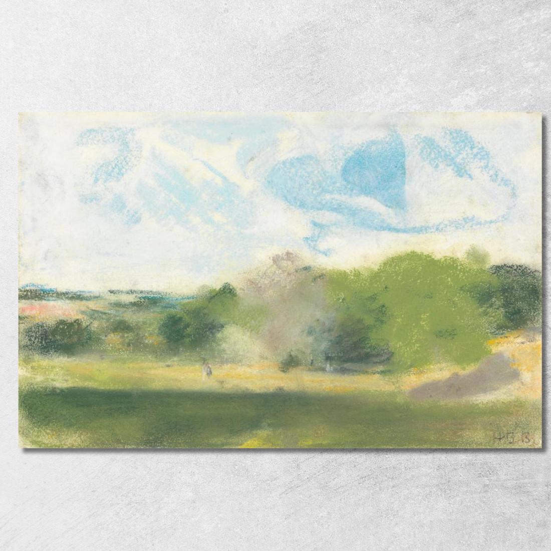 Vista A Oaklands Hercules Brabazon Brabazon hbb76 quadro stampato su tela