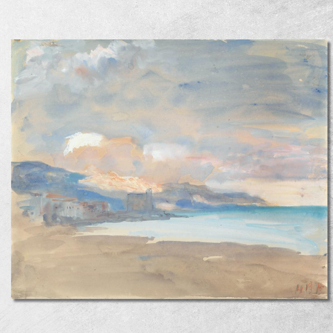 Vista Di Nizza Hercules Brabazon Brabazon hbb78 quadro stampato su tela