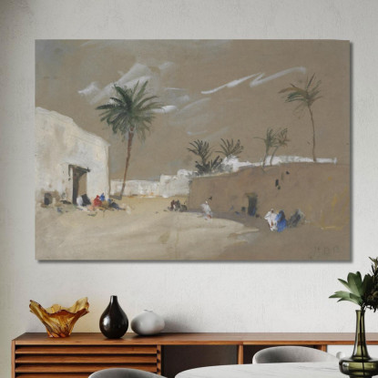 Villaggio Vicino A Luxor Hercules Brabazon Brabazon hbb79 quadro stampato su tela