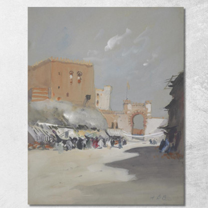 Villaggio Sul Mar Rosso Hercules Brabazon Brabazon hbb80 quadro stampato su tela