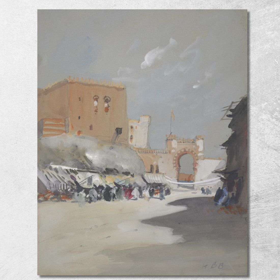 Villaggio Sul Mar Rosso Hercules Brabazon Brabazon hbb80 quadro stampato su tela