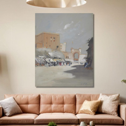 Villaggio Sul Mar Rosso Hercules Brabazon Brabazon hbb80 quadro stampato su tela