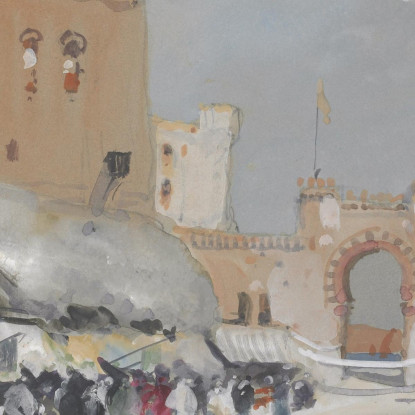 Villaggio Sul Mar Rosso Hercules Brabazon Brabazon hbb80 quadro stampato su tela