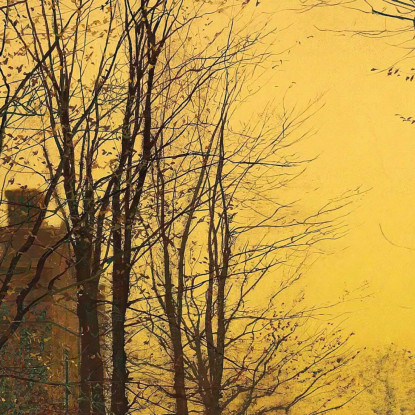 Un Viottolo Autunnale John Atkinson Grimshaw jag17 quadro stampato su tela