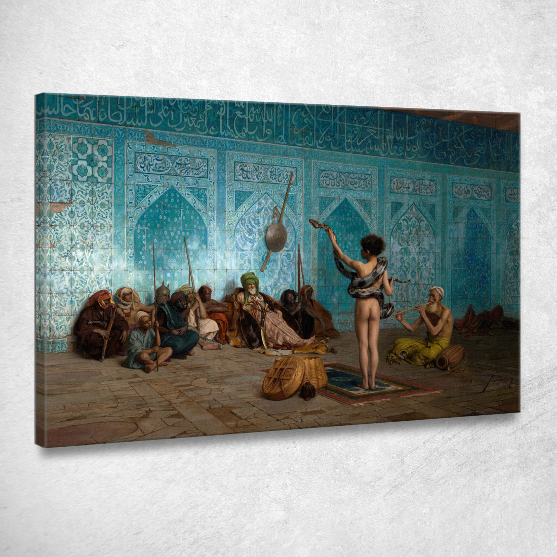 Incantatore Di Serpenti Jean-Léon Gérôme jlg120 quadro stampato su tela