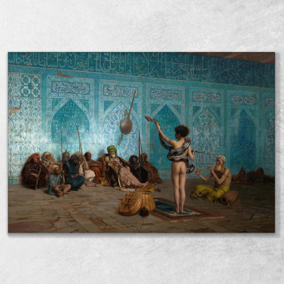 Incantatore Di Serpenti Jean-Léon Gérôme jlg120 quadro stampato su tela