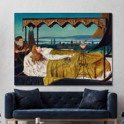 Elaine John Atkinson Grimshaw jag26 quadro stampato su tela