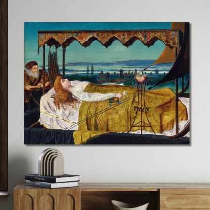 Elaine John Atkinson Grimshaw jag26 quadro stampato su tela