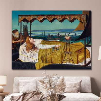 Elaine John Atkinson Grimshaw jag26 quadro stampato su tela