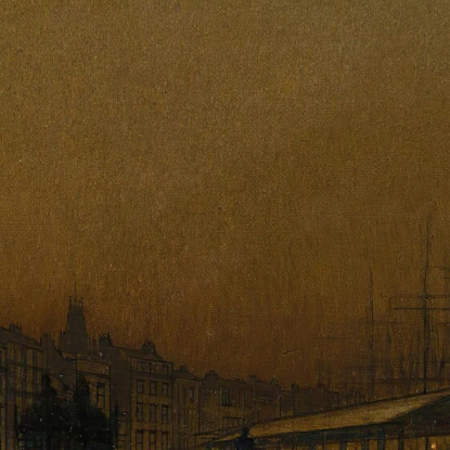 Glasgow John Atkinson Grimshaw jag30 quadro stampato su tela