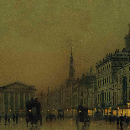 Greenock Il Molo Di Notte John Atkinson Grimshaw jag31 quadro stampato su tela