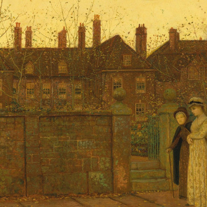 Nel Crepuscolo Dorato John Atkinson Grimshaw jag35 quadro stampato su tela