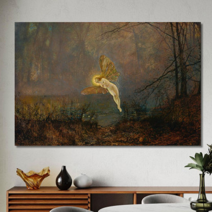 Notte Di Mezza Estate O Iris John Atkinson Grimshaw jag43 quadro stampato su tela