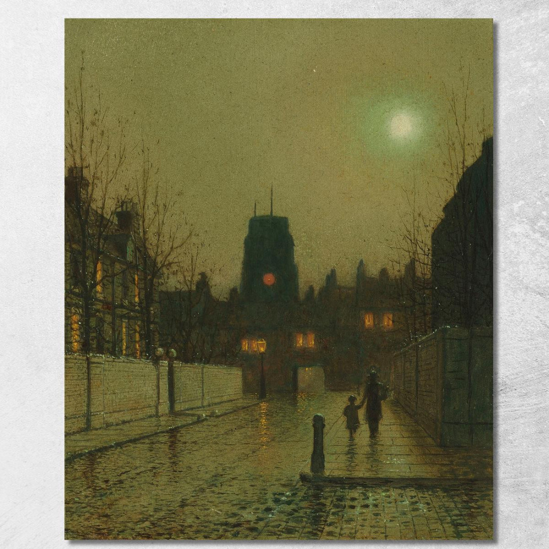 Vecchia Chelsea John Atkinson Grimshaw jag51 quadro stampato su tela