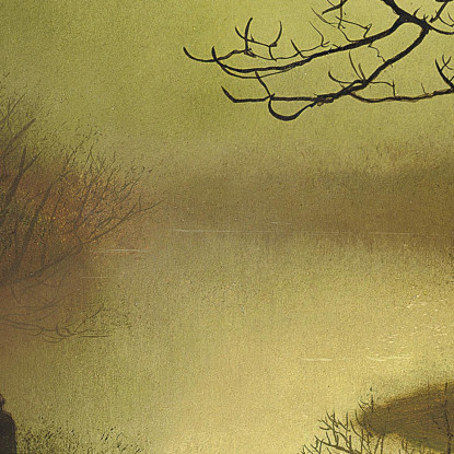 Lago Di Roundhay John Atkinson Grimshaw jag57 quadro stampato su tela