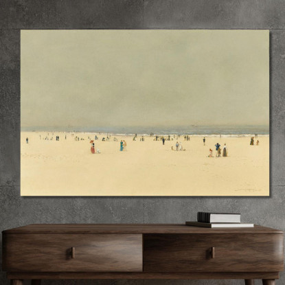 Sabbia Mare E Cielo – Una Fantasia Estiva John Atkinson Grimshaw jag59 quadro stampato su tela