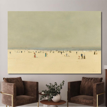 Sabbia Mare E Cielo – Una Fantasia Estiva John Atkinson Grimshaw jag59 quadro stampato su tela