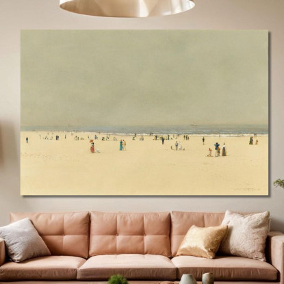 Sabbia Mare E Cielo – Una Fantasia Estiva John Atkinson Grimshaw jag59 quadro stampato su tela