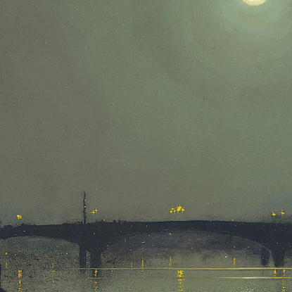 Ponte Di Southwark Da Blackfriars John Atkinson Grimshaw jag63 quadro stampato su tela