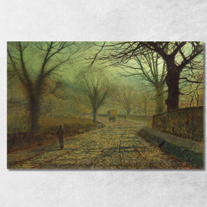 Stapleton Park Vicino A Pontefract John Atkinson Grimshaw jag65 quadro stampato su tela