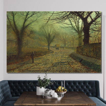 Stapleton Park Vicino A Pontefract John Atkinson Grimshaw jag65 quadro stampato su tela