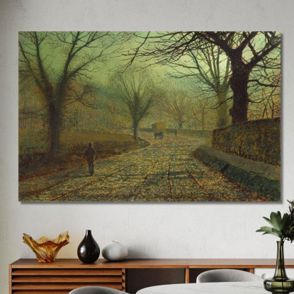 Stapleton Park Vicino A Pontefract John Atkinson Grimshaw jag65 quadro stampato su tela