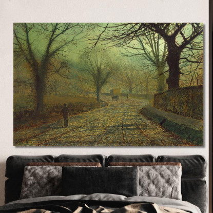 Stapleton Park Vicino A Pontefract John Atkinson Grimshaw jag65 quadro stampato su tela