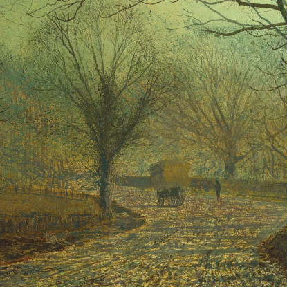 Stapleton Park Vicino A Pontefract John Atkinson Grimshaw jag65 quadro stampato su tela