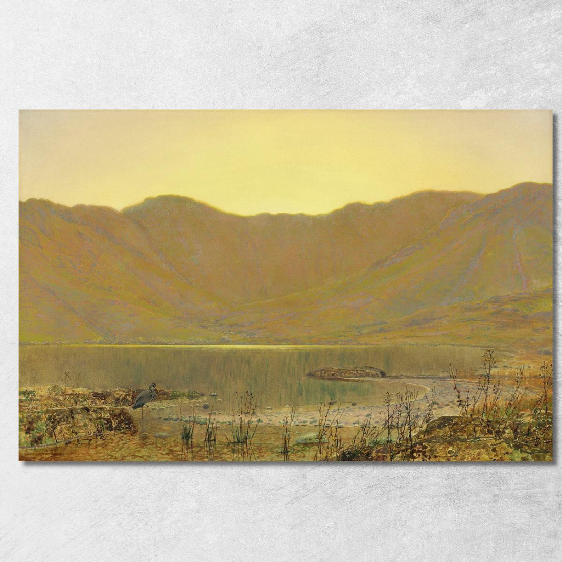 Sole Al Tramonto – La Dimora Dell'Airone John Atkinson Grimshaw jag68 quadro stampato su tela